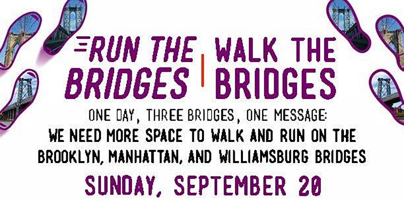 Walk/Run the Bridges event flyer